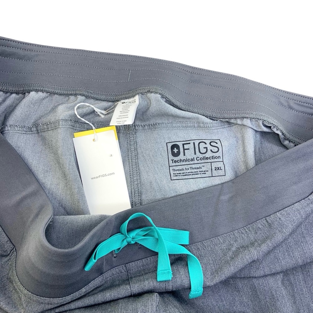 NWT Figs Kade Cargo Pants in Grey - Picture 3 of 4